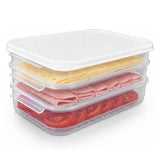LocknLock Frischhaltedosen für Aufschnitt 1,2 L 6er Set - Aufschnittbox stapelbar BPA-frei