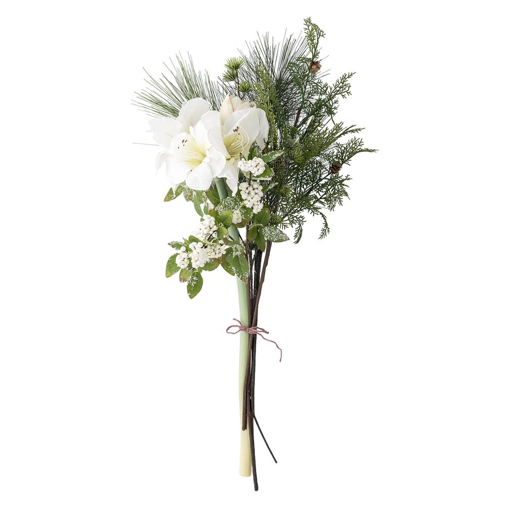 Bloomingville Kristin Blumenstrauß weiß Kunstblumen Arrangement 105 cm festliche Dekoration