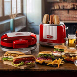 Ariete Party Time Hamburger Maker, Rot, Sandwichmaker, Retro-Design, 50er Jahre-Stil