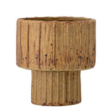 Bloomingville Elitta Blumentopf braun Steingut 3D Struktur 15 cm