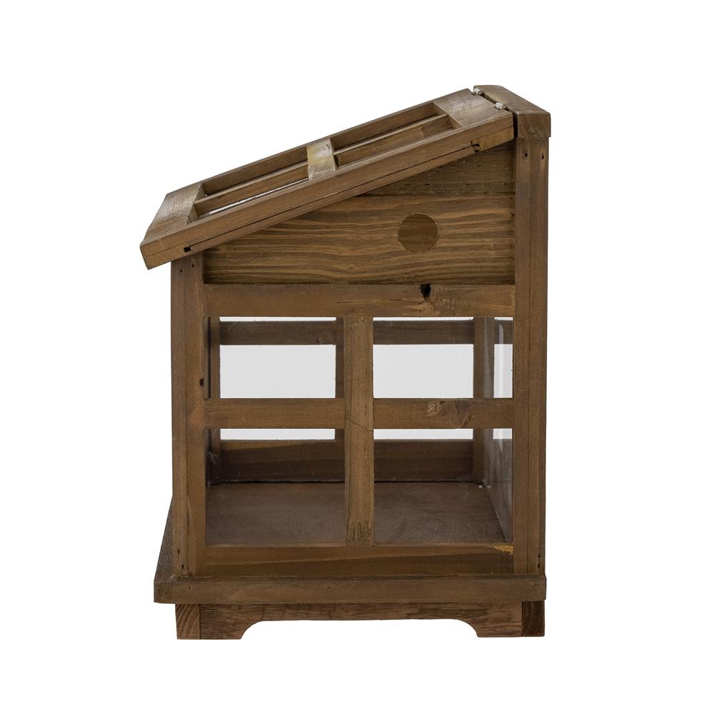 Bloomingville Marti Display-Kasten Braun Tannenholz L40xH33xW25 cm – dekorativer Schaukasten