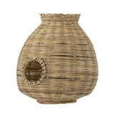 Bloomingville Ottine Laterne Natur Bambus D25xH26 cm – kleine dekorative Laterne