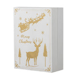 Bloomingville Elimar Adventskalender mit Licht, Weiß, Holzkalender 24 Schubladen