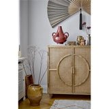 Bloomingville Jaime Wanddekoration aus Bambus in Schwarz – dekorative Wanddeko, L145xH110 cm
