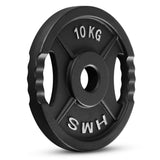 Hantelscheibe 10 kg Gusseisen 50 mm mit Griffen | HMS TOD10