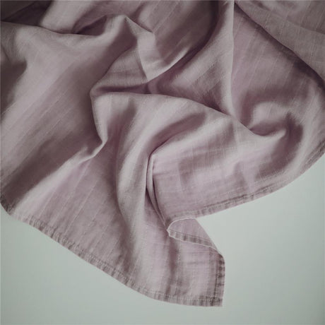 Mushie Musselin-Baby-Wickeldecke, Soft Mauve, Pucktuch aus 100% Bio-Baumwolle