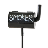 BOLTZE Sturmaschenbecher Smoker Metall Schwarz mit Bodenstiel für den Garten