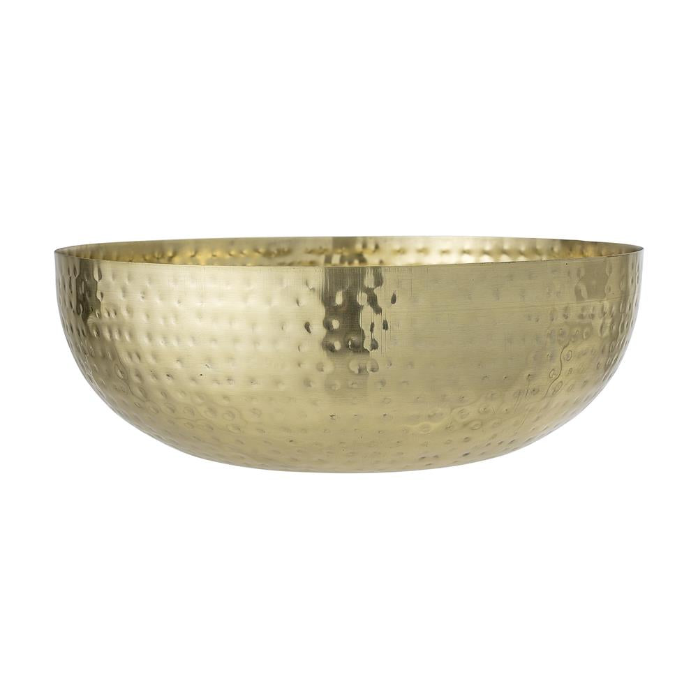 Bloomingville Mettemarie Schale Gold 36cm Metall große Dekoschale Schüssel dänisches Design