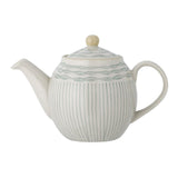 Bloomingville Maple Teekanne, Blau, 900ml, Steingut, dänisches Design