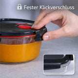 LocknLock Glas Frischhaltedose 630 ml - Ofenform mit Deckel, mikrowellengeeignet, auslaufsicher