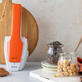 Ariete Gratì 2.0 Elektrische Reibe, Orange, Akku Käsereibe Edelstahl, kabellos