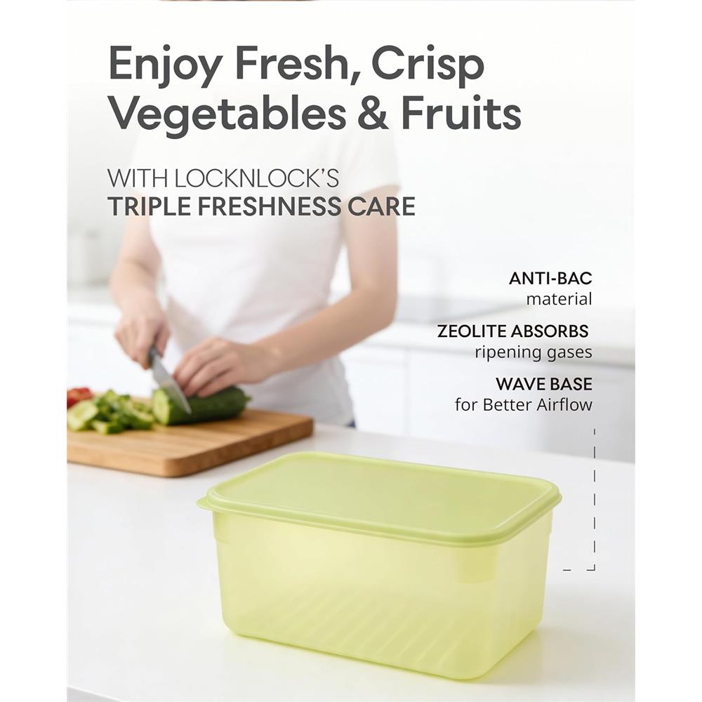 LocknLock Fresh Block 3,2L, 2-teilig, für Obst & Gemüse, BPA-frei