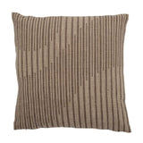Bloomingville Witham Kissen Braun – Baumwollkissen 45x45 cm mit grafischem Print