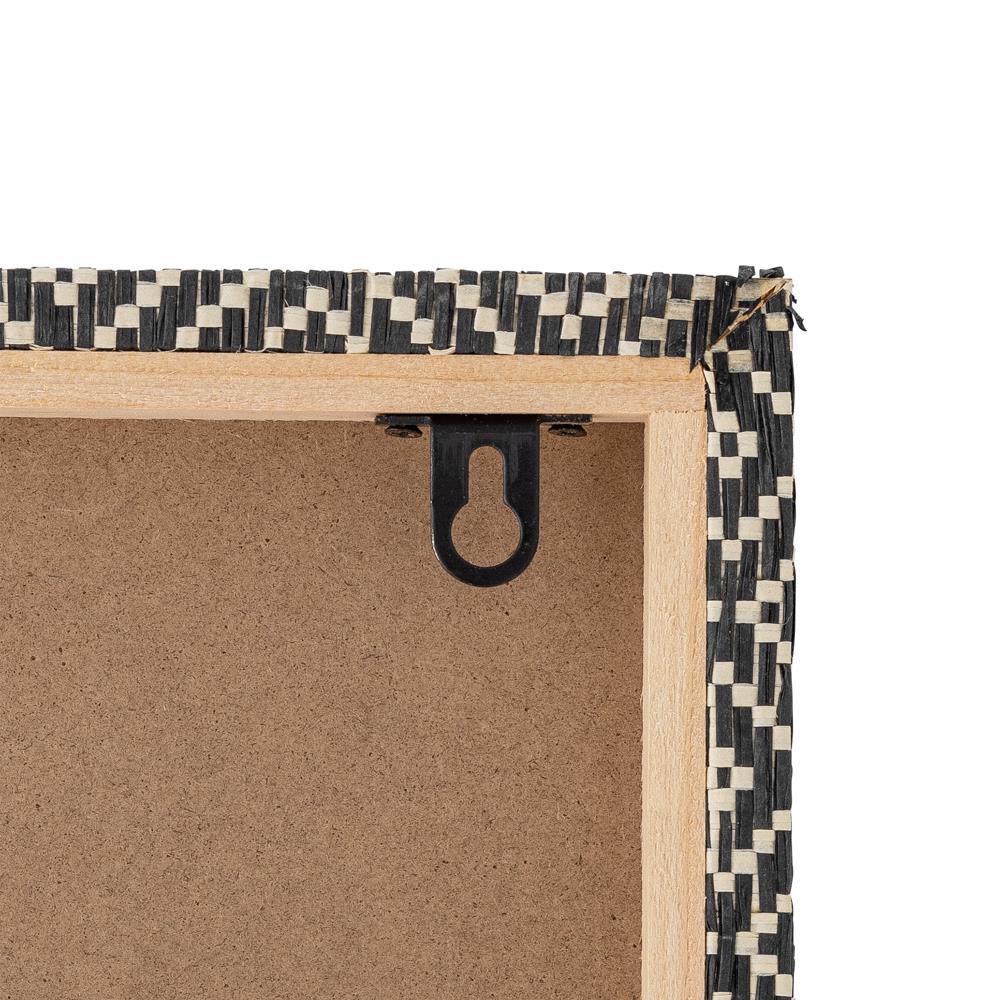 Bloomingville Rivalta Pinnwand Schwarz Holz Memoboard 71x48cm