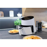 Steba Heißluft Fritteuse HF 1000 Touch Display Reisefritteuse Weiß/Schwarz