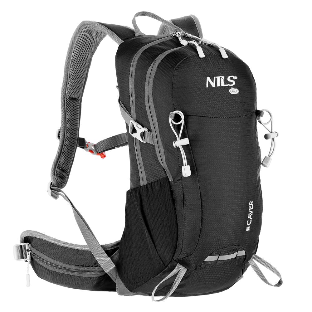 NILS CAMP Tagesrucksack Caver 18L in Schwarz - leichter Outdoor Rucksack für Wandern & Alltag