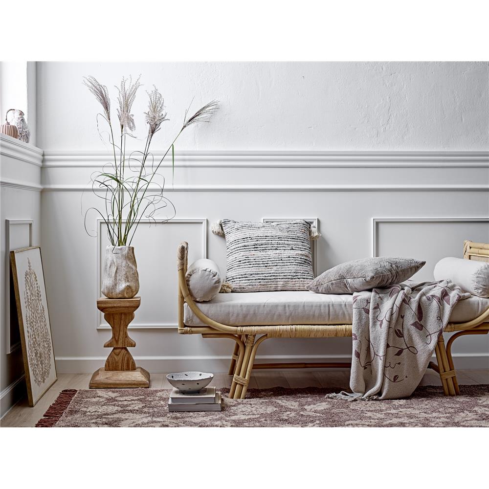 Bloomingville Jehu Kissen, Natur, Baumwolle, 50x50 cm, dänisches Design