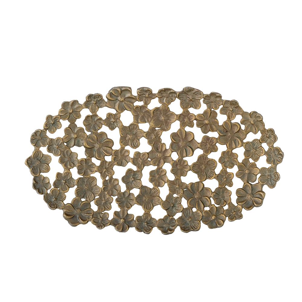 Bloomingville Micha Tablett Messing Aluminium 43,5x25 cm Dekotablett