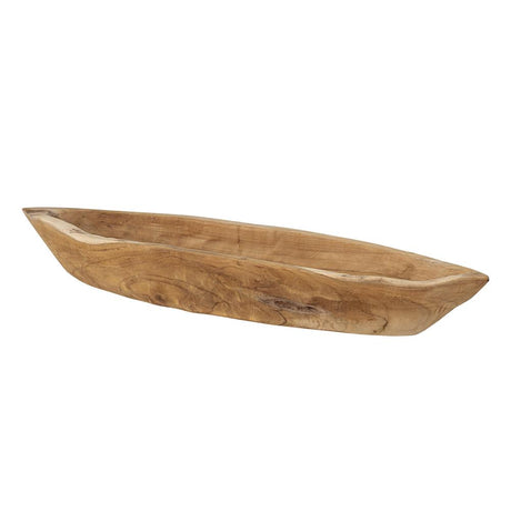 Bloomingville Laveen Tablett aus Teakholz, Natur, 60 cm für Servieren & Dekorieren