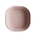 Mushie Kinderschüssel 2er Set, Blush, quadratisch, BPA-frei