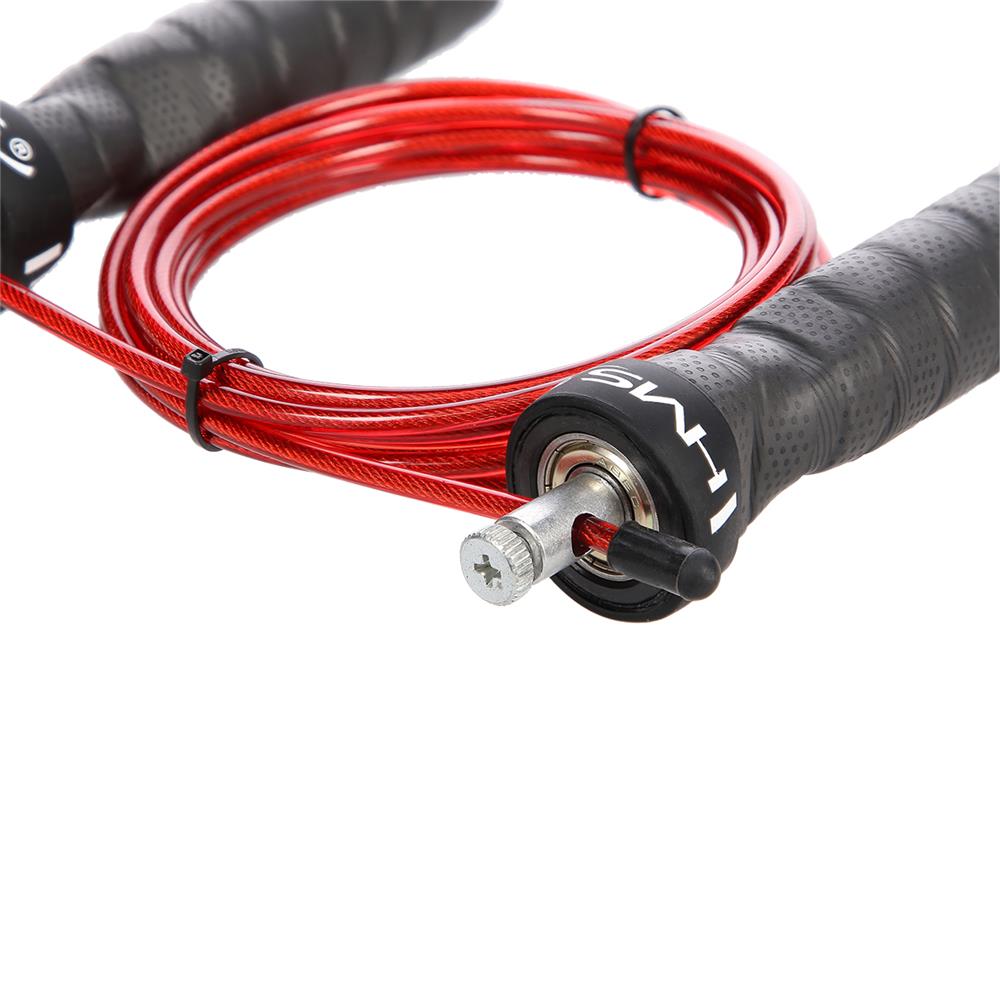 Speed Rope Springseil 311 cm Stahlseil verstellbar Schwarz/Rot | HMS SK48