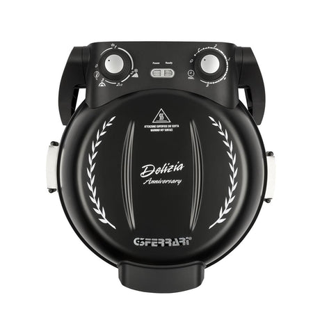 G3Ferrari Pizzaofen Delizia Anniversary elektrischer Pizzaofen Pizzamaker 1200W für Pizza Ø 31cm schwarz Limitierte Edition