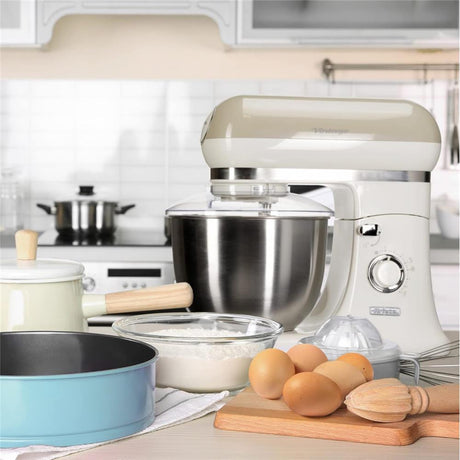 Ariete Vintage Küchenmaschine, Beige, 5,5-L-Schüssel, Knet- und Rührmaschine, Groß