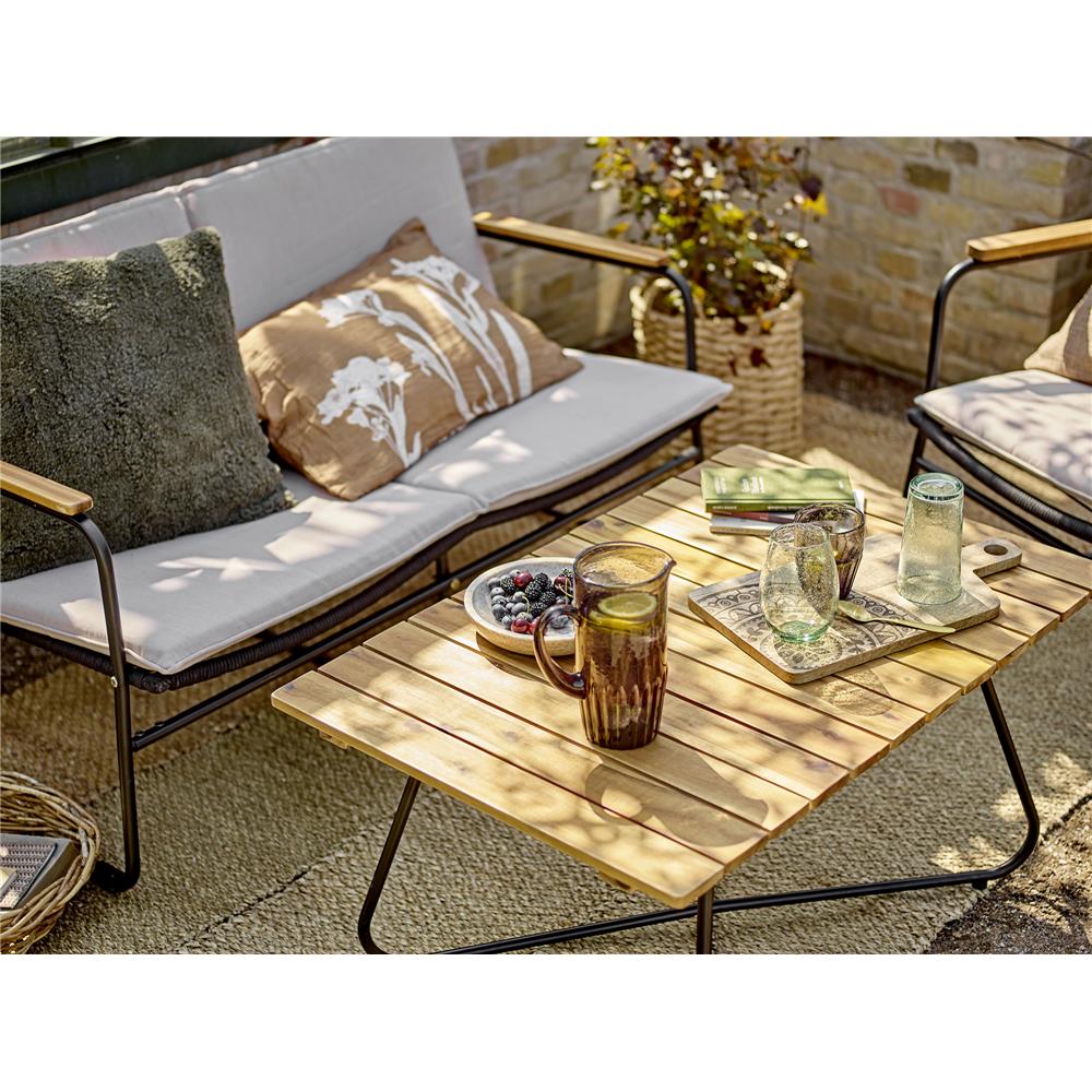 Bloomingville Anora Krug Grau 1L Kanne aus mundgeblasenem Glas dänisches Design