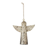 Bloomingville Sarika Weihnachtsanhänger Engel Gold Metall Christbaumschmuck