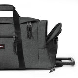 Eastpak LEATHERFACE M +, Reisetasche, Black Denim (grau), 69L, mit 2 Rädern