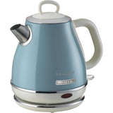 Ariete Vintage Wasserkocher, Blau, 1L Edelstahlkessel, 1630W, Elegantes Retro-Design