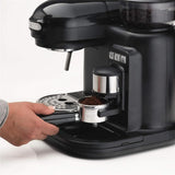Ariete Moderna Espressomaschine, Schwarz, Kaffeemaschine mit Mahlwerk, 15 Bar