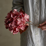Bloomingville Hydrangea Hortensie Kunstblume Rose Stiel 65 cm