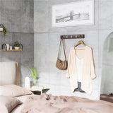 Umbra Flip Wandgarderobe, Garderobenleiste in Treibholz, mit 5 beweglichen Haken in Nickel