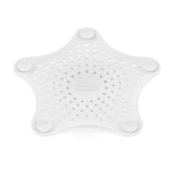 Umbra Starfish Abfluss Haarfänger mit Saugnäpfen, Silikon Abflusssieb, in Weiß