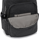 Kipling SEOUL L, Großer Rucksack, Black Noir (schwarz), 27L, mit 15-Zoll-Laptopfach