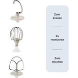 Ariete Vintage Küchenmaschine, Beige, 5,5-L-Schüssel, Knet- und Rührmaschine, Groß