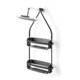Umbra Flex Duschablage, Duschregal ohne Bohren, Duschcaddy, Duschdiener, in Schwarz