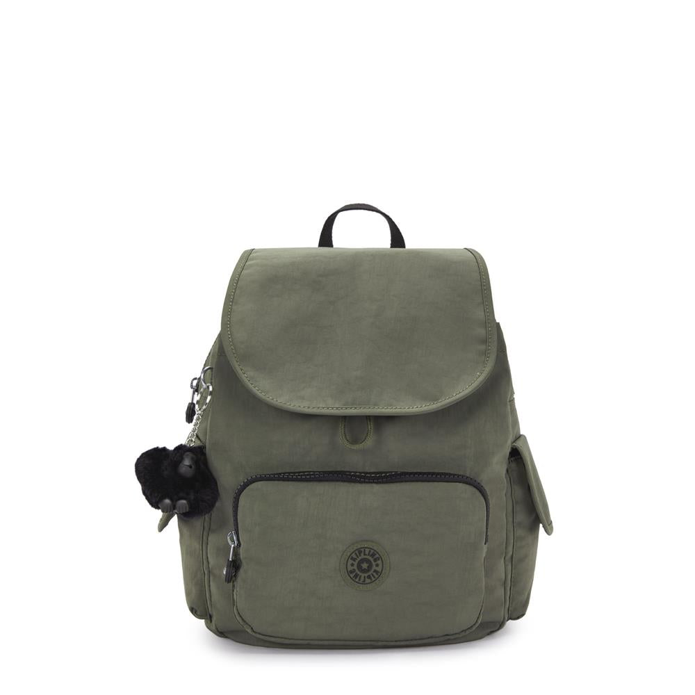 Kipling CITY PACK S, Kleiner Rucksack, Green Moss (grün), 9L, Kompakt & Stylisch