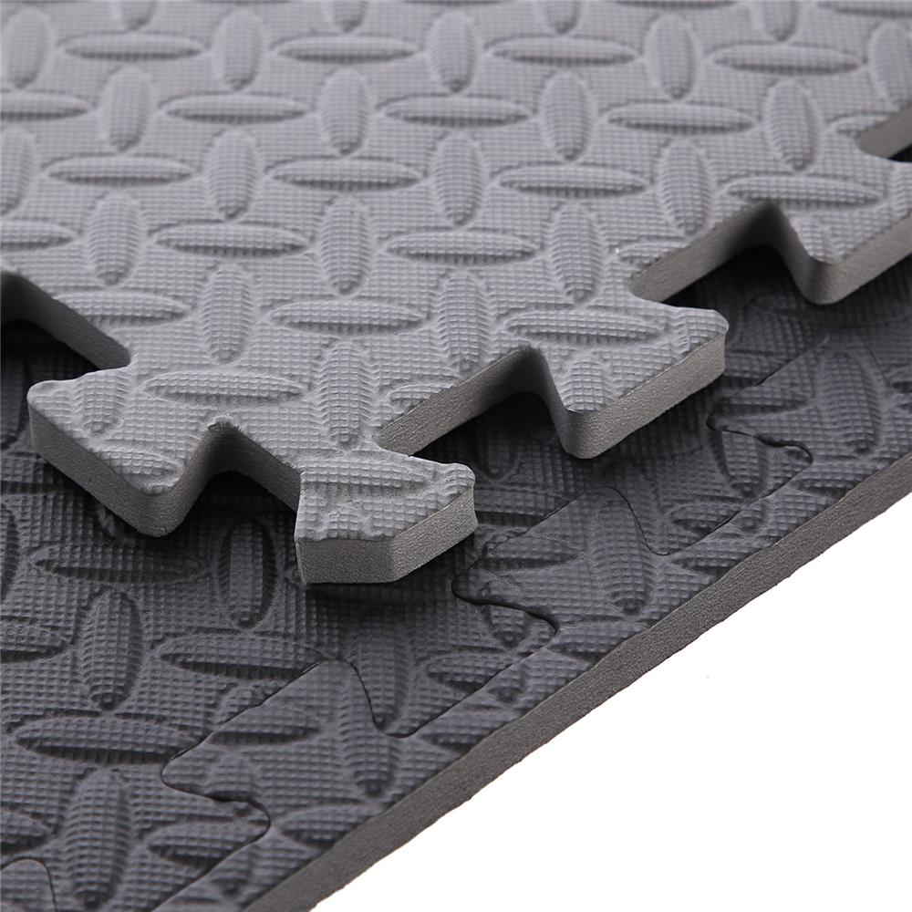 Puzzle‑Matte Fitness Unterlegmatte 9‑teilig 12 mm Dunkelgrau | HMS Premium MP12