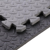 Puzzle‑Matte Fitness Unterlegmatte 9‑teilig 12 mm Dunkelgrau | HMS Premium MP12