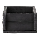 Bloomingville Janemaria Aufbewahrungsbox, in Schwarz, aus recyceltem Holz, 30x10x15 cm