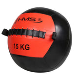 Wall Ball Medizinball 15 kg Trainingsball für Functional Training Rot | HMS WLB15