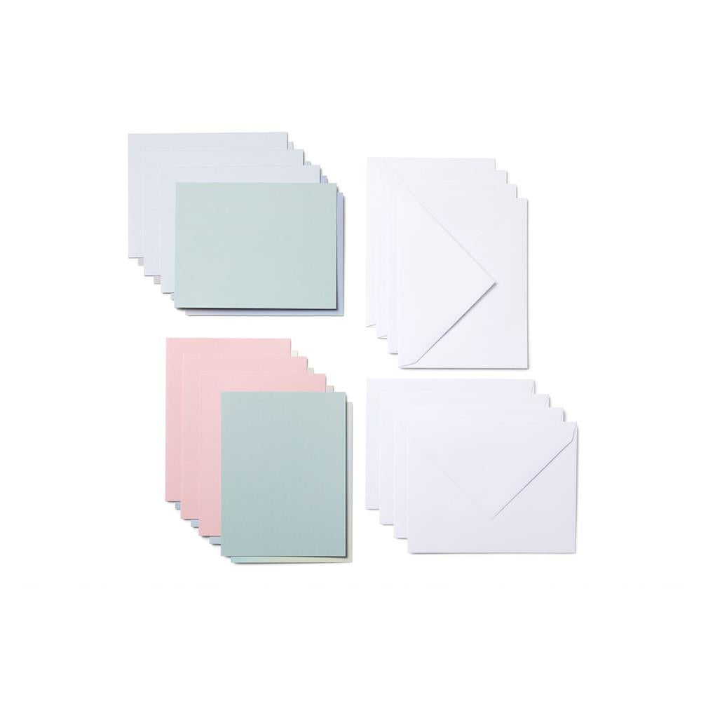 Cricut Joy Cutaway Cards Pastel Sampler selbstklebende Karten Silber Matt holografisch Bastelpapier