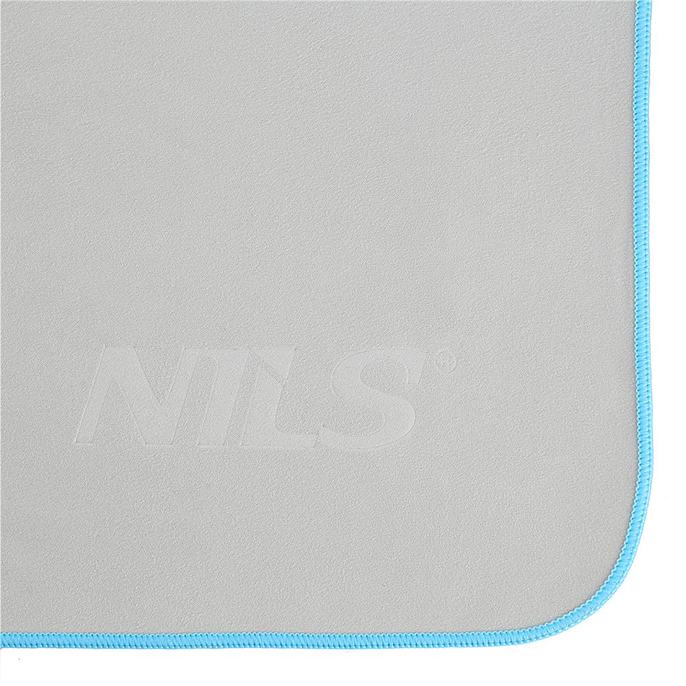 NILS Mikrofaserhandtuch 200x90 cm in Grau - schnelltrocknendes Handtuch für Camping, Strand & Sport