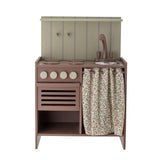 Bloomingville MINI Pippi Mini Ofen Spielküche Holz braun Kinderküche