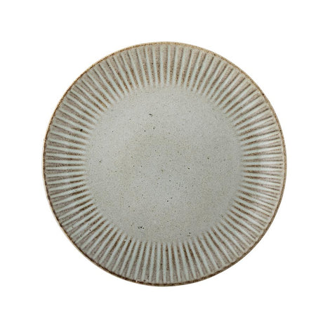 Bloomingville Fleur Teller, Natur, 21cm, Steingut, dänisches Design