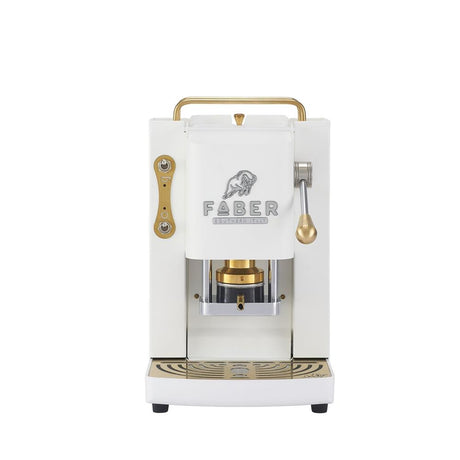 Faber Pro Deluxe 3.0 White Messing ESE Pad Kaffeemaschine 44 mm