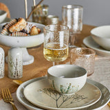 Bloomingville Bea Frühstück Geschirrset 12-tlg. Natur Steingut handbemalt mit Crackle-Glasur