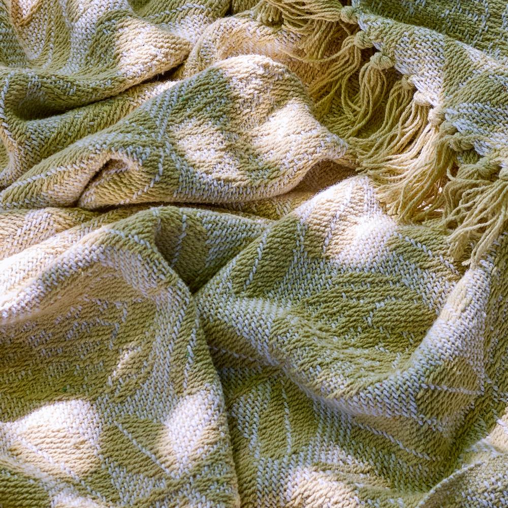 Bloomingville Pratello Decke Gelb Baumwolle Wohndecke 160x130cm